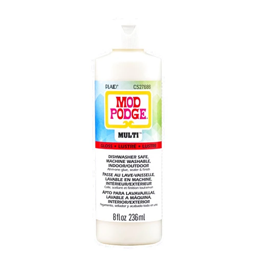 Mod Podge Gloss Multi-Surface All-in-One Glue, Sealer, and Finish, Perfect for Indoor and Outdoor Arts and Crafts Projects, CS27686