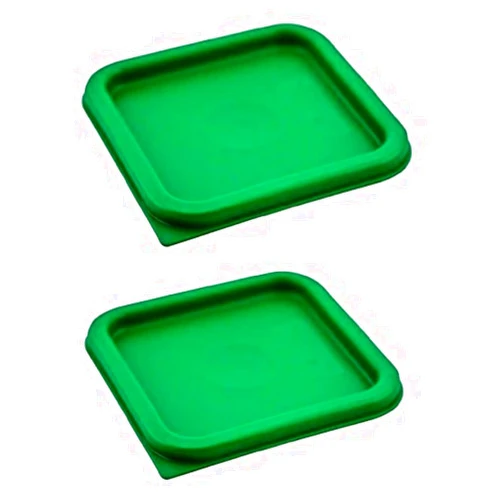 Cambro (SFC2452) Covers, Set of 2 (For 2 & 4-Quart Containers, Kelly Green, Polyethylene, NSF)