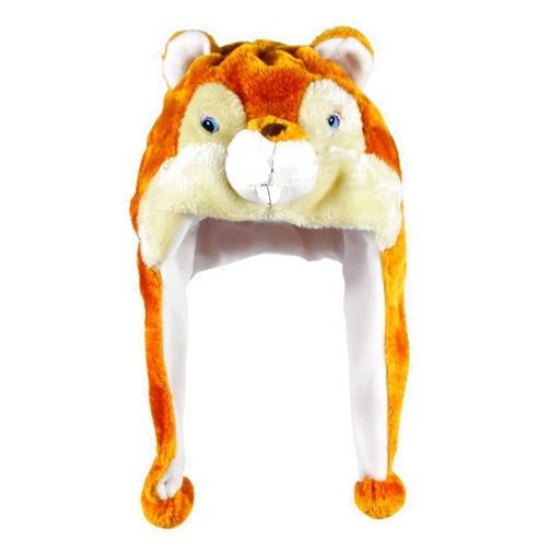 Bioterti Plush Fun Animal Hats One Size Cap Polyester With Fleece Lining