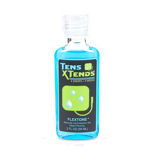 FlexTone TensXtends Conductive Adhesive Gel for Tens Pads - Patented Formula That Will Extend The Life of Your depleted Electrode Pads of Your Tens and EMS Units (2 FL OZ)