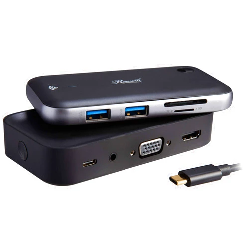 Rosewill Wireless HDMI/VGA Extender Video Transmitter & Receiver and USB Hub | 1080P 60Hz 30ft Range Zero Latency | Works with PC, Video Game Consoles, Streaming Devices, and More (RCHE-20003)