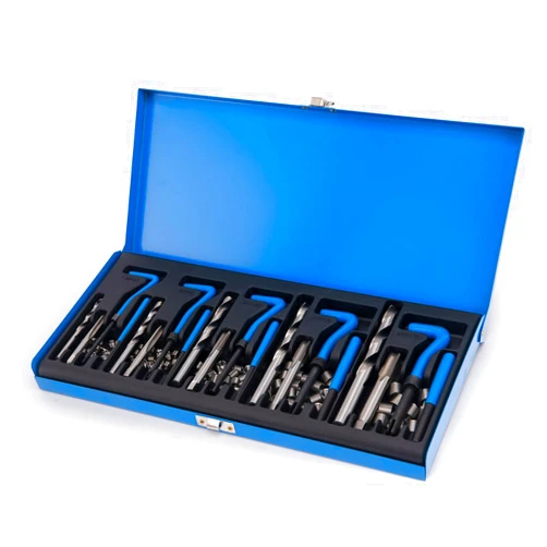 DJYIYEW Helicoil Thread Repair Kit, Metric 131-Piece - Including M5 M6 M8 M10 M12- with HSS Drill Bits, Thread Inserts, Taps, Installation Tools and Breakoff Tools