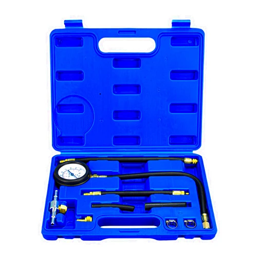 Handor Fuel Pressure Gauge Fuel Pressure Test Kit, Car Gasoline Gas Fuel Oil Injector Test Manometer Tool Set 0-100PSI for Car, Motorcycle, Truck, RV, SUV, ATV