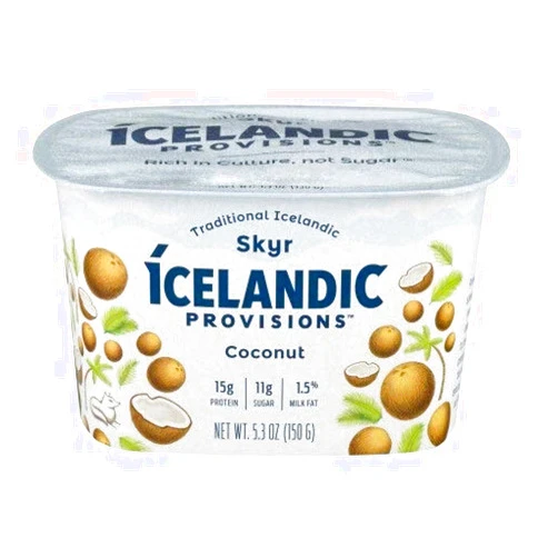 Icelandic Provisions Coconut Skyr Yogurt, 5.3 Ounce (Pack of 12)