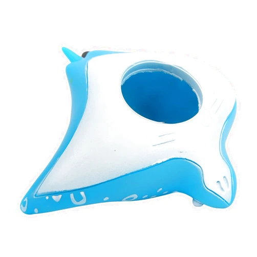 VGEBY Second Stage Dive Regulator Cover, Cartoon Fish Dive Mouthpiece Cover Regulator Holder with Clip Regulator Accessories(Blue Point Ray) Diving Supplies