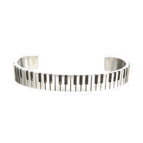 Quotable Cuffs Piano Cuff Inspirational Jewelry Bracelet - Great Piano Gift for Music Teachers, Musicians, and Music Students By Whitney Howard Designs