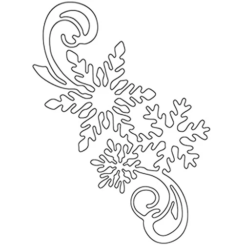 Jowxsx Christmas Snowflake Die Cut for Card Making, Snowflake Metal Cutting Dies Congratulations Die Cuts Embossing Stencils Template for DIY Scrap-Booking Decor Wedding Birthday Blessing Card