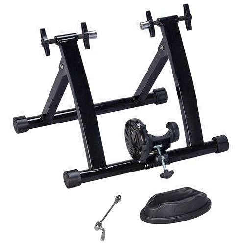 Yaheetech Bike Trainer Stationary Bike Stand Magnetic Bike Trainer Stand for Indoor Riding Premium Steel Bicycle Trainer Accessories Fits for 26in-28in, 700C Wheels