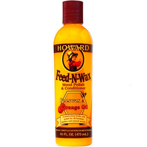Howard Products Howard Feed-N-Wax Wood Polish and Conditioner, 16-Ounce