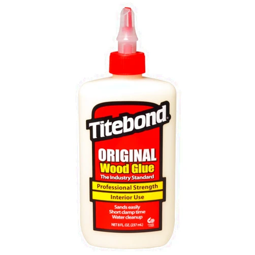 Titebond Original Wood Glue 5063, Industry Standard for Woodworking, Furniture Repair/Assembly, Construction, Home Repair or Modeling, 8 oz