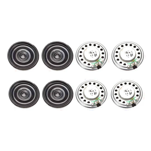 uxcell 0.5W 8 Ohm DIY Magnetic Speaker 28mm Round Shape Replacement Loudspeaker 8pcs