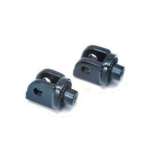 Kuryakyn 8870 Splined Male Mount Peg Adapters for Front/Rear Footpegs and Floorboards: 2015-19 Ducati Motorcycles, Satin Black, 1 Pair
