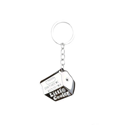 DRESSOLE Funny Keyring for Women Men Cool Enamel Keychain Friend Gift Novelty Key Holder for Bag Car Accessories