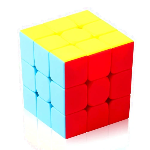 ROXENDA 3x3 Speed Cube, 3x3x3 QYTOYS Warrior S Speed Cube Stickerless Frosted Puzzle Magic Cube (Stickerless)