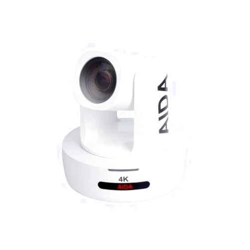 AIDA PTZ4K-NDI-X12 Broadcast/Conference NDI HX 4K NDI 12x Zoom PTZ Camera, White