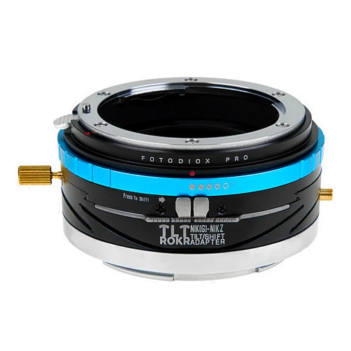 Fotodiox Pro TLT ROKR - Tilt/Shift Lens Mount Adapter Compatible with Nikon F Mount G-Type D/SLR Lenses to Nikon Z-Mount Mirrorless Camera Body