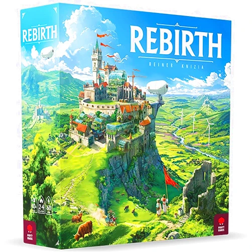 Mighty Boards Rebirth - Tile Laying Board Game, Double-Sided Board Scotland-Ireland, Eurogame Set in A Lush & Hopeful Future, Age 10+, 2 to 4 Players