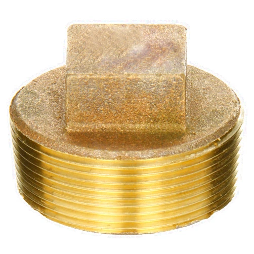 Anderson Metals - 38109-32 38109 Red Brass Pipe Fitting, Cored Plug, 2