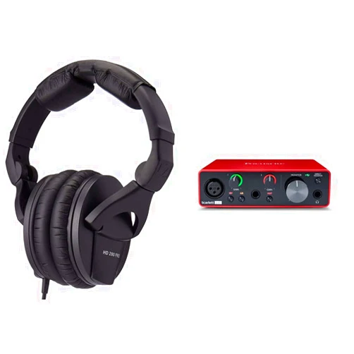 Sennheiser HD280PRO Headphone (New Model) & Focusrite Scarlett Solo (3rd Gen) USB Audio Interface with Pro Tools | First