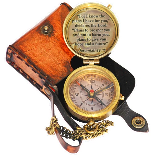 MAI for I Know The Plans I Have for You Engraved Compass, Jeremiah 29 11, Baptism Gifts, Best Easter, Birthday, Mothers Day, Fathers Day, Graduation Gift, Wedding Gifts
