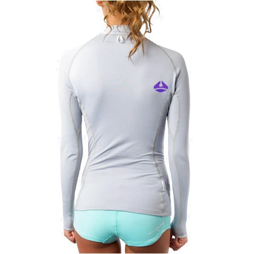 Oceanic Lavacore Lavaskin Women's Scuba Diving Long Sleeve Shirt - Grey - Size 8