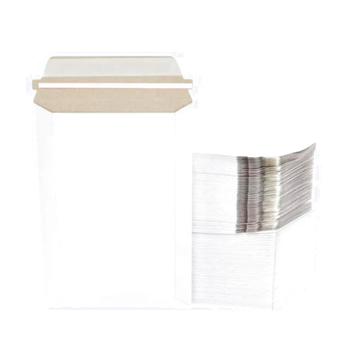 Supplyhut 25 Pack 7x9 White Rigid Stay Flats Self-Seal Cardboard Envelope Mailers 7