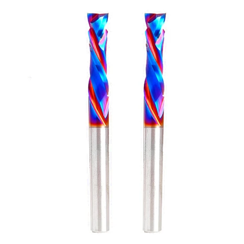 Amana Tool 46170-K-2 2-Pack CNC SC Spektra Extreme Tool Life Coated Compression Spiral 1/4 D x 7/8 CH x 1/4 SHK x 2-1/2 Inch Long 2 Flute Router Bits
