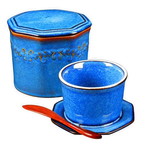 BoFuYuan French Butter Crock: Ceramics Butter Keeper With Lid, No More Hard Butter