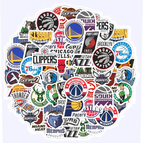 Ziyziiy 30 Pieces Skateboard Stickers for Basketball Sport Fan Vinyl Waterproof Sticker Application on Pad Notebook Car Snowboard Bicycle Luggage Decal DIY Decoration, 2024032600001