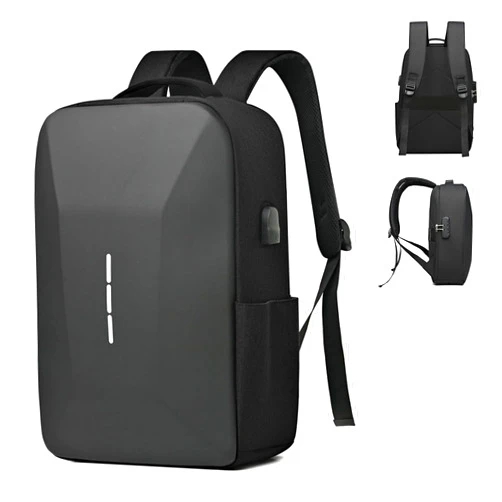 Solim Hardshell Laptop Backpack for Men,Waterproof Travel Backpacks Fit 15.6 Inch Anti-theft TSA Bag with USB Charging Port