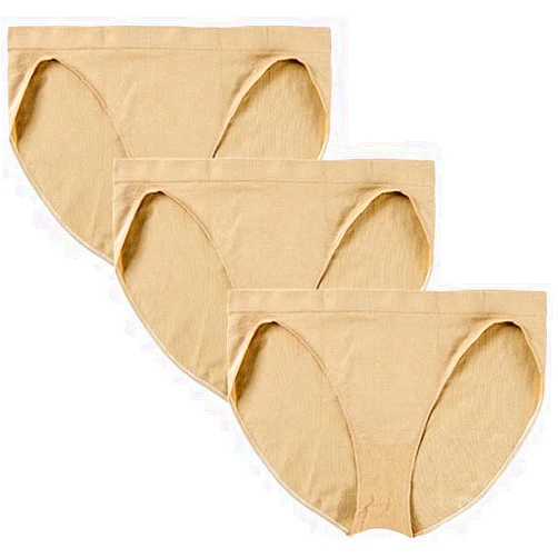 BAKPH Pro Dance Ballet Briefs for Girls and Women Seamless Gymnastics Under-pants Dancer Beige Ballerina Underwear