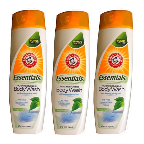 Arm & Hammer 3-Pack Simply Fresh Essentials Ultra Moisturizing Vegan Body Wash