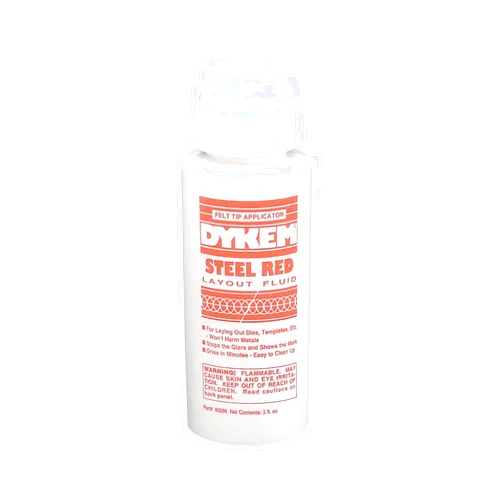 Dykem 02964 Red Layout Fluid - 2 oz Felt Tip Applicator - 80296 [PRICE is per EACH]