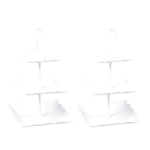 Candora 2 Sets Plastic Cupcake Stand Size 6