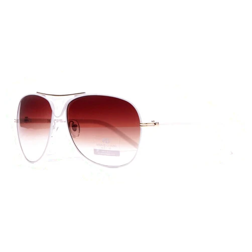 Anais Gvani by Dasein Ultra Thin Classic Women Sunglasses Aviator Frame Sunglasses Unisex Sunglasses with Oblong Lenses (U035 White)