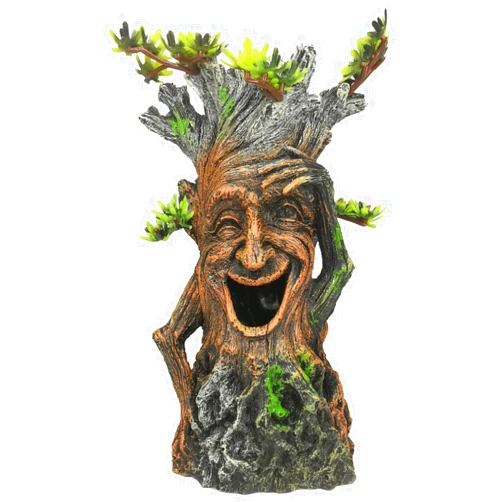 Fhiny Hollow Tree Trunk Fish Tank Decorations, Resin Aquarium Landscaping Terrarium Accessories Betta Hideout Caves Aquarium Decor for Fish Betta Shrimps Cichlids Reptiles Amphibians