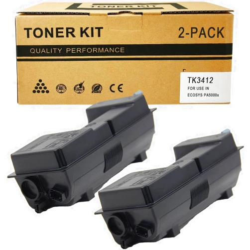TRICARI TK-3412 Compatible for Kyocera TK3412 Toner for Kyocera ECOSYS PA5000x Laser Printer High Yield (Pack of 2)