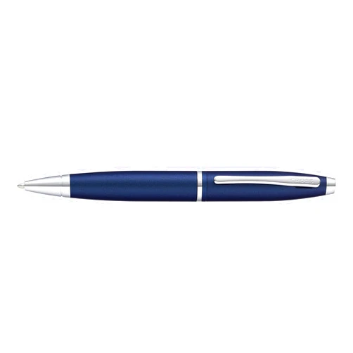 Cross Calais Refillable Ballpoint Pen, Medium Ballpen, Includes Premium Gift Box - Matte Metallic Blue