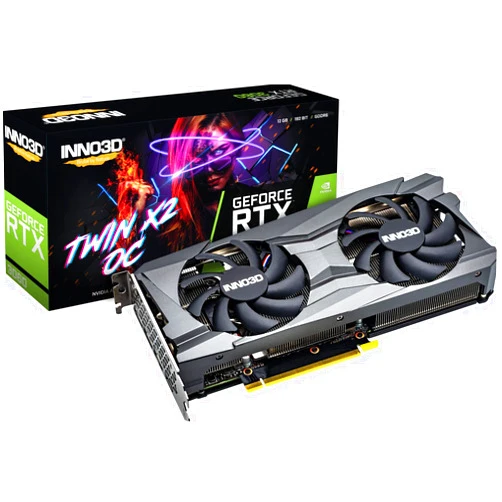 Inno3D NVIDIA GeForce RTX 3060 Twin X2 OC, 8GB, GDDR6, 128-bit Graphics Card
