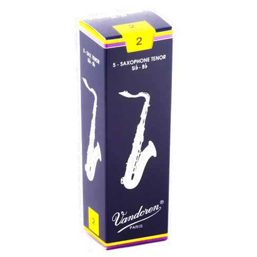 Vandoren SR222 Tenor Sax Traditional Reeds Strength 2; Box of 5