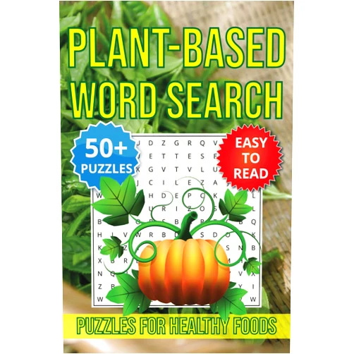 LPC Puzzle Books,Leonardo Cardozo Plant-based Word Search: From tropical fruits to leafy greens, edible seeds, and powerful superfoods, this collection explores the variety and benefits of nature’s most essential foods.