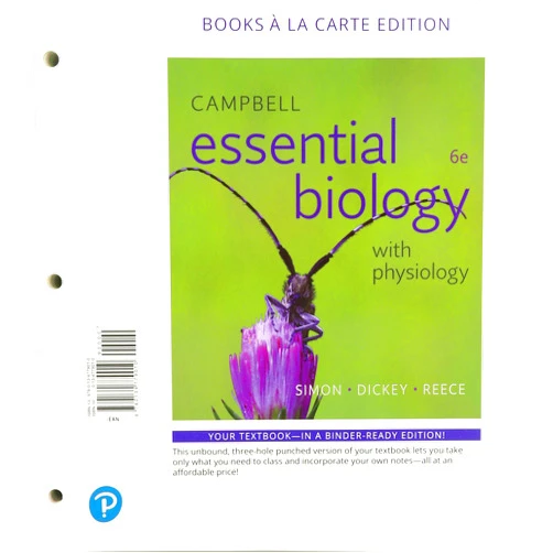 Eric Simon,Jean Dickey,Jane Reece Campbell Essential Biology with Physiology, Books a la Carte Plus Modified Mastering Biology with Pearson eText -- Access Card Package