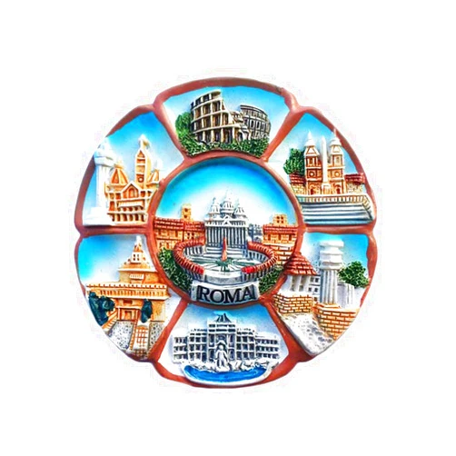Wedarego 3D Rome Roma Italy Refrigerator Magnet Travel Sticker Souvenirs,Resin Home & Kitchen Decoration,Roma Italy Fridge Magnet from China