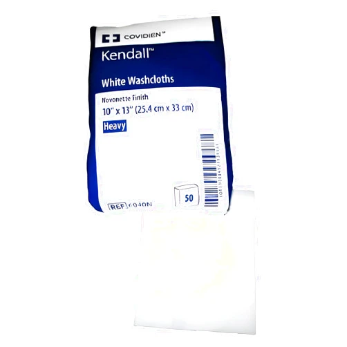 Covidien 6040N Kendall Washcloth, Novonette Finish, 10