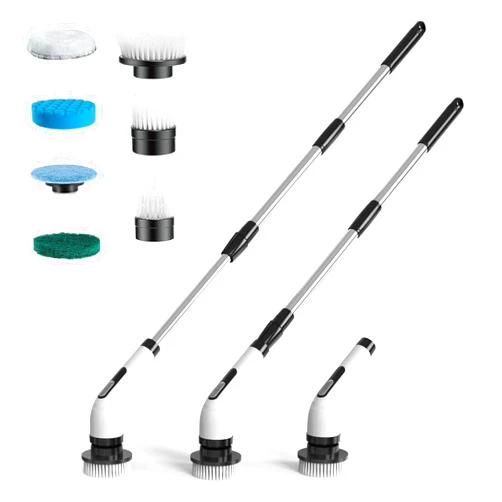 Highyes Electric Spin Scrubber for Cleaning Bathroom: Cordless Power Shower Scrubber - Electric Cleaning Brush for Tile Tub