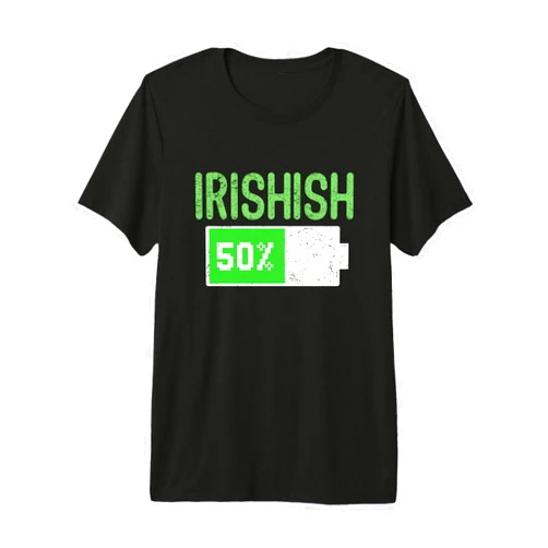 Funny St Patricks Day Irish Party Apparel By Mj Irishish Funny Shenanigans Squad St Patricks Day Costume Premium Tri-Blend T-Shirt