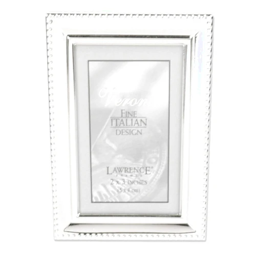 Lawrence Frames 11623 Lawrence Metals Frame, 2.5x3.5, Silver