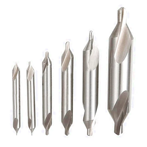 TOPDANCHUANG 6 Pieces Center Drill Bits Set M2 High Speed Steel 60-Degree Angle Center Drill Bits Lathe Mill Combined Centering Drills Bit Countersink Tool for Metalworking Size 1.0 1.5 2.0 2.5 3.0 5.0