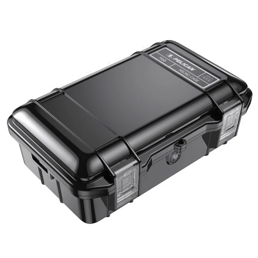 Pelican M60 Micro Case - Waterproof Case (Dry Box, Field Box) for iPhone, GoPro, Camera, Camping, Fishing, Hiking, Kayak, Beach and More (Black)