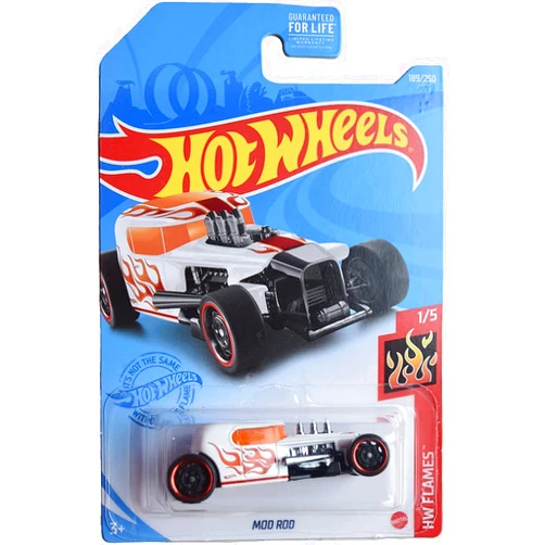 Hot Wheels Mod Rod, Flames 1/5 [White] 189/250